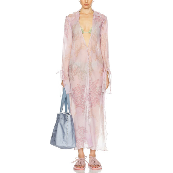 Acne Studios Dresses & Skirts - Acne Studios Sheer Pink Daftan Dress Size 40 EU / 8 US
